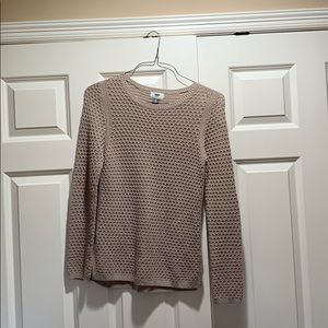 Crochet Crew-Neck Sweater